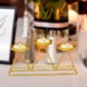 thumbnail image 3 of Portavelas Candelabro Tealight Soporte decorativo para velas Candelabro de hierro para mesa de vacaciones de mesa Sala de estar Decoración par Dorado BLESIY Porta vela, 3 of 7
