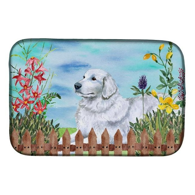 Carolines Treasures CK1237DDM Maremma Sheepdog Spring Dish Drying Mat