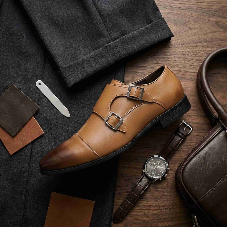 metal toe cap dress shoes Men's Chunky lace up Platform Derby Shoes with Metal Toe Cap Dress casual Shoes