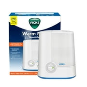 Vicks 1 gal 400 sq ft Warm Moisture Humidifier, White, V750D1V2