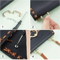 thumbnail image 5 of 1box 12 sets 3 colors Metal bag Strap Connector Buckle bag Suspension Clasps Anchor Bridge Buckles Chain Strap Connector with Screws for Leather Crafts Purse Making, 5 of 9