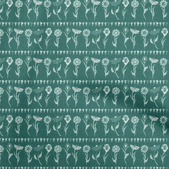 oneOone Viscose Chiffon Dark Green Fabric Block Dress Material Fabric Print Fabric By The Yard 42 Inch Wide-N2