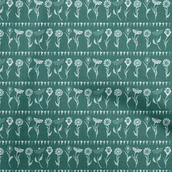 oneOone Polyester Spandex Dark Green Fabric Block Dress Material Fabric Print Fabric By The Yard 56 Inch Wide-XU