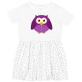 thumbnail image 3 of Inktastic Purple Owl Bird Girls Toddler Dress, 3 of 5