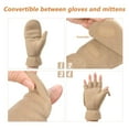 thumbnail image 6 of OZERO Winter Convertible Gloves Flip Top Mittens with Thermal Warm Polar Fleece for Men Women, 6 of 8