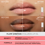 L'Oréal Paris Plump Ambition Hyaluron Lip Oil 24HR Care Lip Gloss with Hyaluronic Acid, Milky Nu, 0.16 fl oz