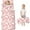 Pink Bows-1, variant on Pink Bows and Baseballs Pattern Toddler Nap Mats for Kids Preschool,Sleeping Mat Bag or Kids,Toddler Sleeping Bag,Toddler Nap Mat or Daycare