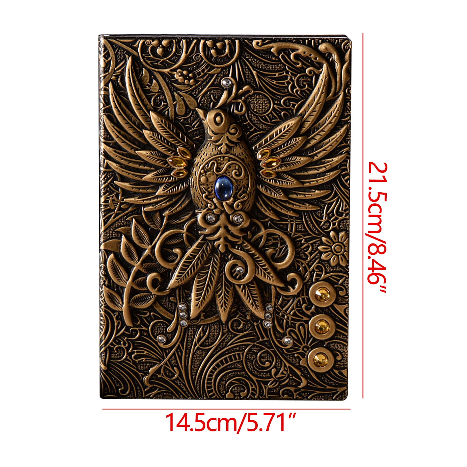 Embossed Pattern Notebook European A5 Notepad Stereo 100 Pages