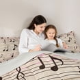thumbnail image 5 of Castle Fairy Teens Musical Notes Full Size Comforter Sets,Vintage Aesthetic Bedding Sets, 5 of 8
