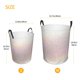 thumbnail image 3 of Fotbe Glitter Light Pearl Cesto de Ropa con Asas, Cesto Impermeable de Gran Capacidad, Bolsa de Lavado para Dormitorio, Cesto de Ropa con Ruedas y Asas-Medium, 3 of 6