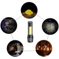 thumbnail image 5 of Portable Mini COB LED USB Rechargeable Lampe Torche Zoomable Lampe de Poche, 5 of 5