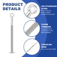 thumbnail image 3 of Uxcell Lifting Shoulder Eye Bolts, Machinery Shoulder Lifting Screw Bolt 304 Stainless Steel Threaded Screw Eyebolt M5x73mm 5, 3 of 7