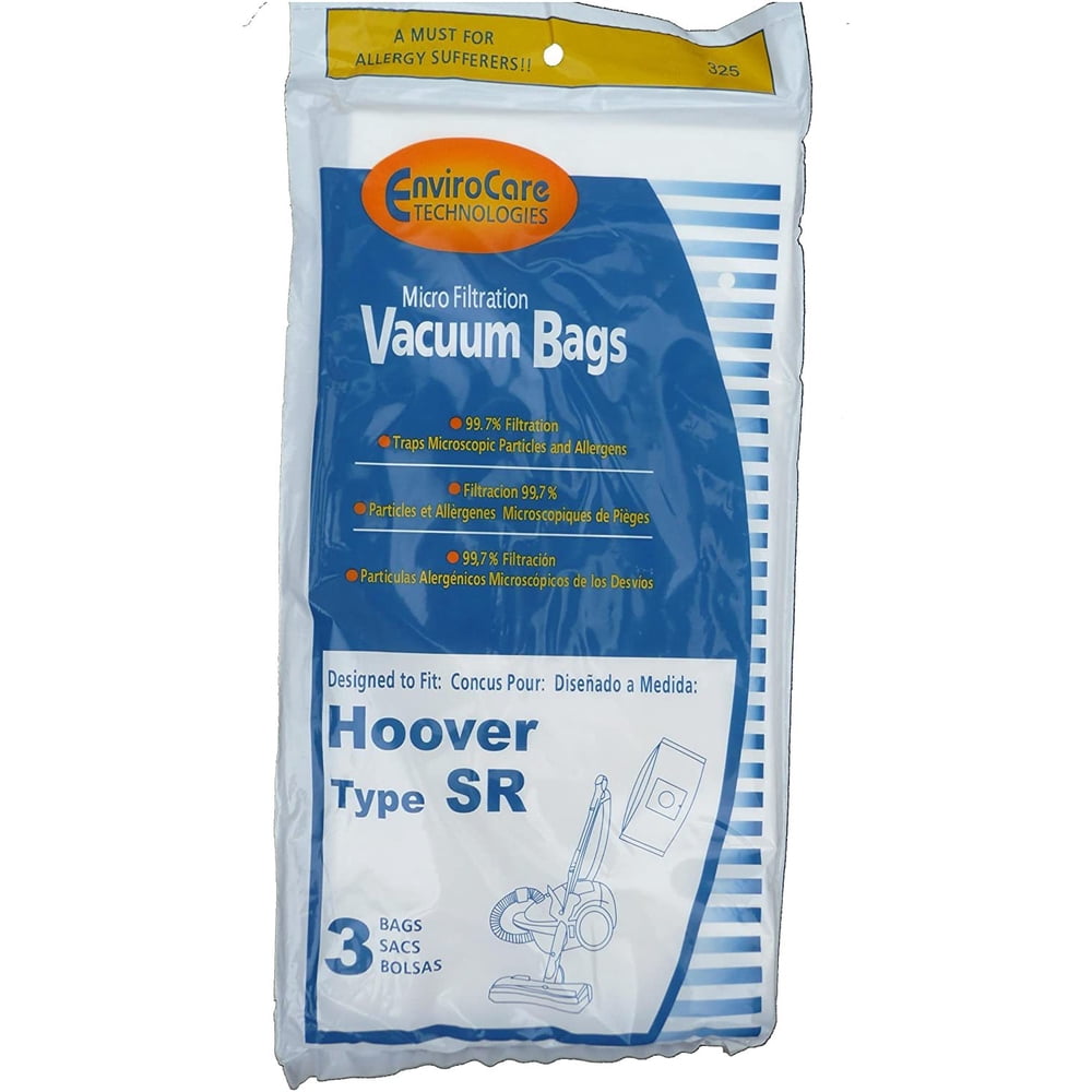 EnviroCare Vacuum Bags for Hoover Type SR Canisters 3 Pack Walmart
