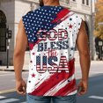 thumbnail image 4 of adaychics American Flag Mens Tank Top American Flag Eagle Casual Sleeveless Shirts Graphic Muscle Tank Tops for Gym, 4 of 7