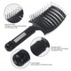 thumbnail image 5 of Paquete de 2 cepillos de pelo profesionales curvados con ventilación para cabello largo y grueso y rizado, herramientas de peinado de peluquería de secado rápido, masaje para desenredar el cabell, 5 of 5