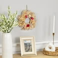 thumbnail image 2 of Northlight Pampas Grass and Dried Florals Small Fall Harvest Wreath - 10", 2 of 8