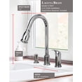thumbnail image 5 of Laguna Brass 1170CP Single Handle Pull-Down Kitchen Faucet with Soap/Lotion Dispenser Chrome Finish, 5 of 5