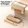 thumbnail image 5 of Allytechgroup Galaxy Z Fold 6 Case with Screen Protector, S Pen Holder Kickstand Camera Lens Protector Hinge Protection Shockproof Phone Case for Samsung Galaxy Z Fold 6, Gold+Gold, 5 of 7