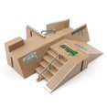 thumbnail image 2 of Fingerboard Skatepark With 2/3 Finger Skateboards, Buildable Fingerboard Ramps With Parts - Q34, 2 of 5