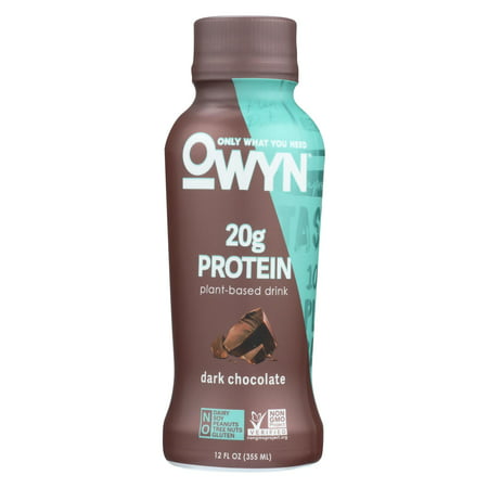 Only What You Need - Plant Based Protein Shake - Dark Chocolate - Case Of 12 - 12 Fl (Whats The Best Weight Gainer)
