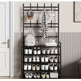 thumbnail image 2 of Clothes Rack Shoe Rack Stainless Steel Wardrobe Space Suitable for Bedroom, Entryway, and More, 2 of 5