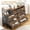 Tiger stripes, variant on Historyli Fabric Dresser, 39Inch, 9-Drawer, Closet Organizers and Storage, with Charging Station, Black Willow