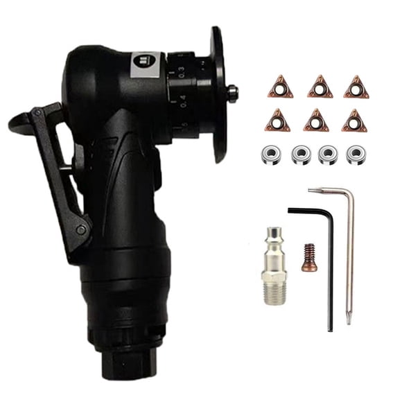 Amdohai Machine Pneumatique de Chanfreinage Outil de Chanfreinage pour Charpentier Broyeur Portatif à Main Métal Bois Acrylique Ébavurage Biseautage Tailleuse