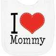 thumbnail image 2 of Inktastic I Love Mommy Heart Newborn Bib, 2 of 3