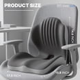 thumbnail image 2 of Seat Cushion for Office Chair and Car,Lumbar Support Pillow for Back & Tailbone Pain Relief, Tailbone Pressure Relief Coccyx Pad for Office Chair, Car,Wheelchair,Home, 2 of 11