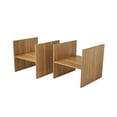 thumbnail image 3 of Mainstays Cube Storage H Inserts, Set of 2, Warm Walnut, 3 of 11