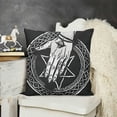 thumbnail image 2 of SHANXI Throw Pillow Cover Etching Hand Drawn Magic Crystal Ball Old Witch Cushion Case Home Decor 12x12in, 2 of 5