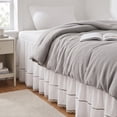 thumbnail image 5 of Dpityserensio Dorm Bed Skirt Twin XL 25 Inch Drop, Wrap Around Elastic Dust Ruffle for College Beds, 5 of 6