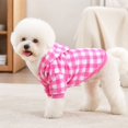thumbnail image 2 of Classic Plaid Dog Hoodie Sweatshirt Soft Warm Hooded Pet Clothes with Pocket Daily holiday dress-up Fall Winter Apparel for Small Medium Large Dogs, 2 of 5