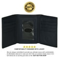 thumbnail image 3 of RFID Blocking Slim Trifold Wallet for Men's Genuine Leather by Leatherboss, 3 of 8