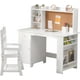 thumbnail image 1 of Escritorio y Silla para Niños, Mesa de Estudio de Madera con Estante de Almacenamiento y Panel de Corcho, Escritorio para Aprendizaje Infantil, 1 of 6