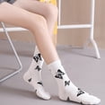thumbnail image 4 of vlrwzc Butterfly Print Long Socks 6paris Casual Cotton Color Solid Socks Comfortable Breathable Non Slip Funny Socks for Women, 4 of 7