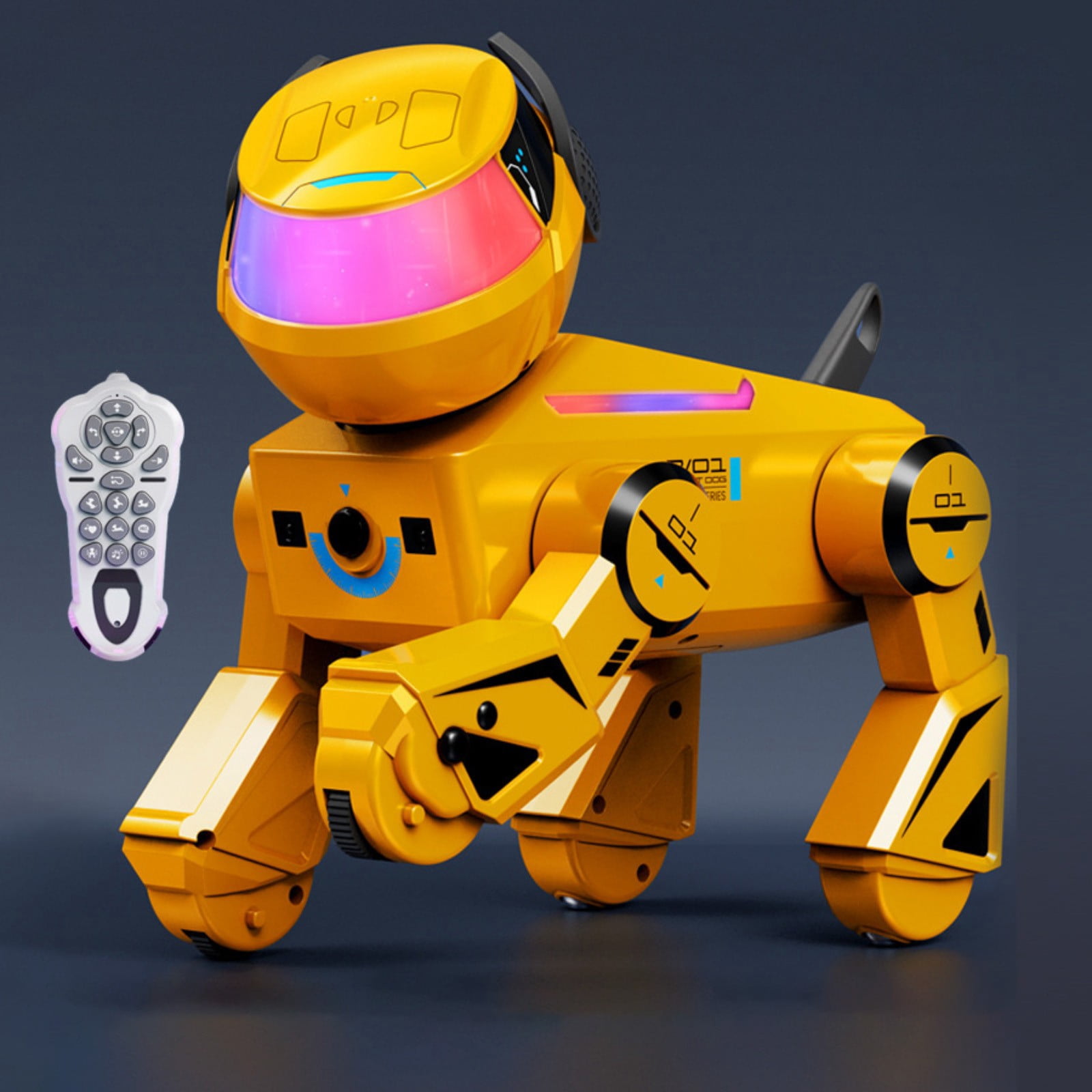 BJBSJSZ Robot Dog Toys for Kids – Smart Interactive Robot Puppy with Bluetooth,Touch Sensor, Dance Tricks, LED Eyes, Gift for Kids Boys and Girls