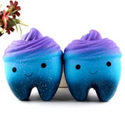 Transer 12cm Galaxy Teeth Cake Scented Squishy Slow Rising Squeeze Toys Jumbo Collection