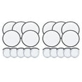 thumbnail image 2 of KLKCMS 10 Pieces Foldable Flying Disc Fans Fun DIY for Travel Festival Party Favors white, 2 of 9