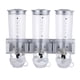 thumbnail image 1 of Dispensador de alimentos secos para montaje en pared, diseño transparente fácil de instalar, apto para la mayoría de las cocinas, dispensador de cereales triple confiable y duradero, solución de, 1 of 5
