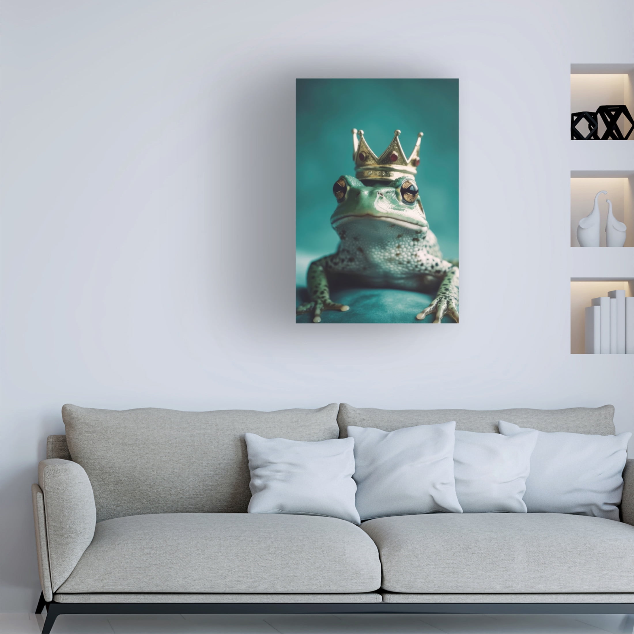 Trademark Fine Art Treechild  Kiss The Frog Canvas Wall Art