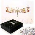 thumbnail image 3 of Ambesonne Dragonfly Jigsaw Puzzle, Majestic Dragonfly Art, Heirloom-Quality Fun Activity for Family Durable Cardboard, 1000 pcs, Multicolor, 3 of 6