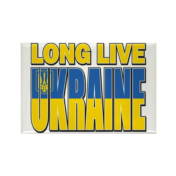 CafePress - Long Live Ukraine - Rectangle Magnet, 2"x3" Refrigerator Magnet