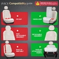 thumbnail image 4 of IVICY Faux Linen Front Car Seat Cover – Durable, Non-Slip Seat Protector for Cars – 1 Unit, Cool Gray, 4 of 16