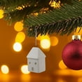 thumbnail image 4 of Ceramic Christmas Mini Snowhouse Ornament Uniquely Embodies Atmospheric Holiday And Exquisite Design. for Chandelier, 4 of 6