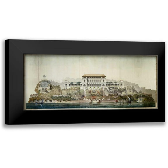 Postolle, Victor 14x8 Black Modern Framed Museum Art Print Titled - Vast Hostelry