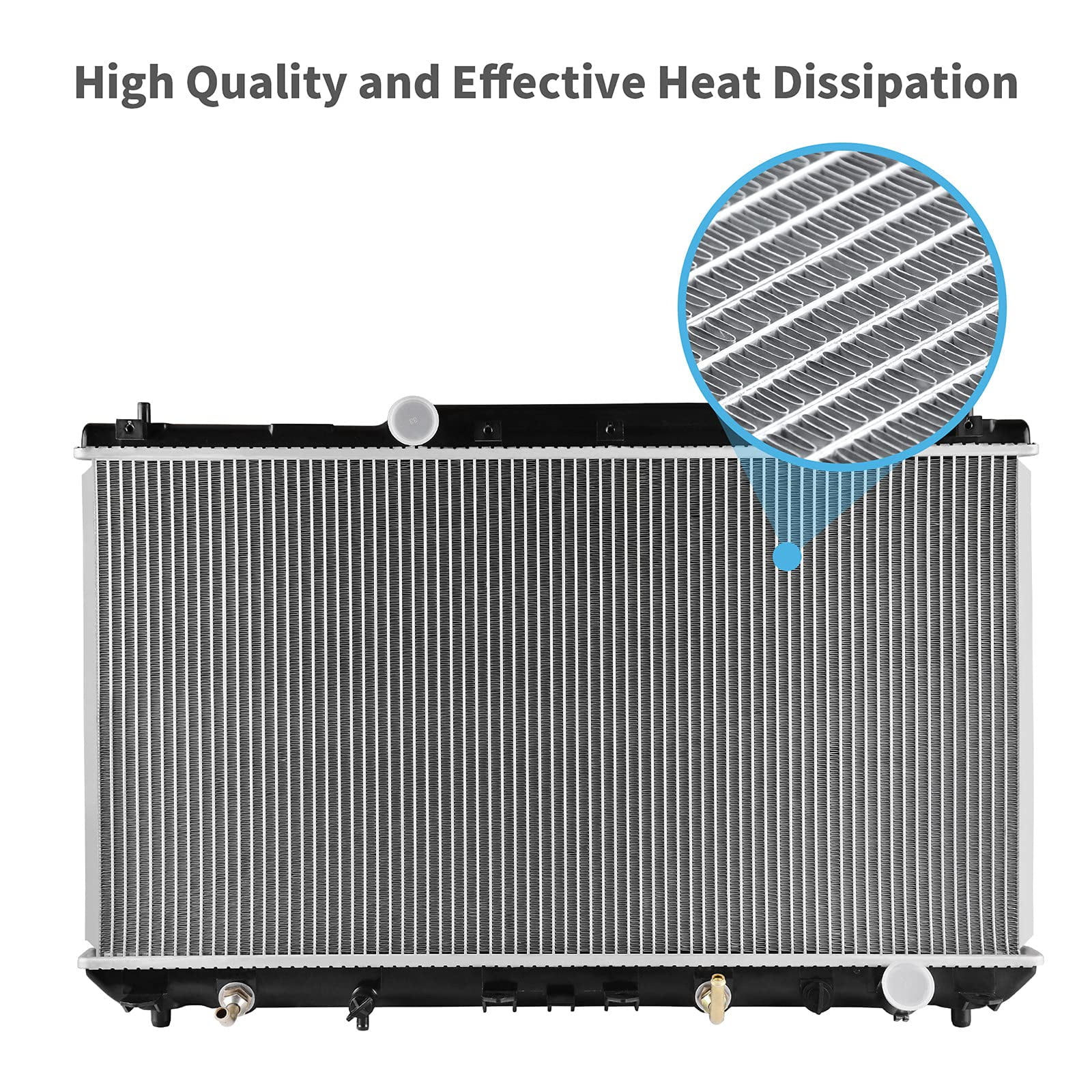 Ledkingdomus Radiator Compatible with 1997-2001 Toyota Camry 2.2l L4 1999 2000 2001 Solara 2.2L L4 4Cyl