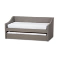 thumbnail image 2 of Baxton Studio Barnstorm Modern and Contemporary Fabric Upholstered Daybed with Guest Trundle Bed, Gray, 2 of 7