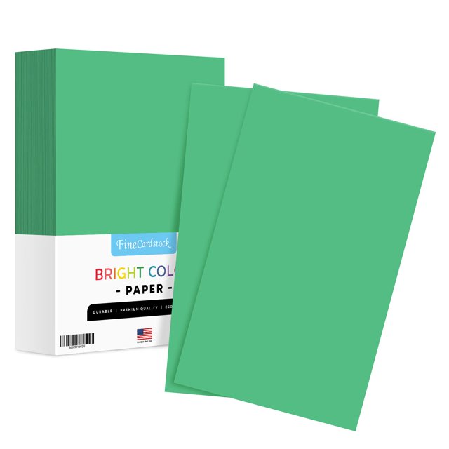 Papel de color S con impresión superfina, verde pradera, 8,5 x 14, 500 hojas