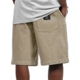 thumbnail image 2 of Zimjoy Cargo Shorts for Men Casual Cotton Twill Classic Fit 7" Inseam Cargo Shorts Elastic Waist 3 Pockets Summer Beach Khaki 2XL, 2 of 5